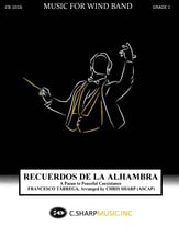 Recuerdos de la Alhambra Concert Band sheet music cover